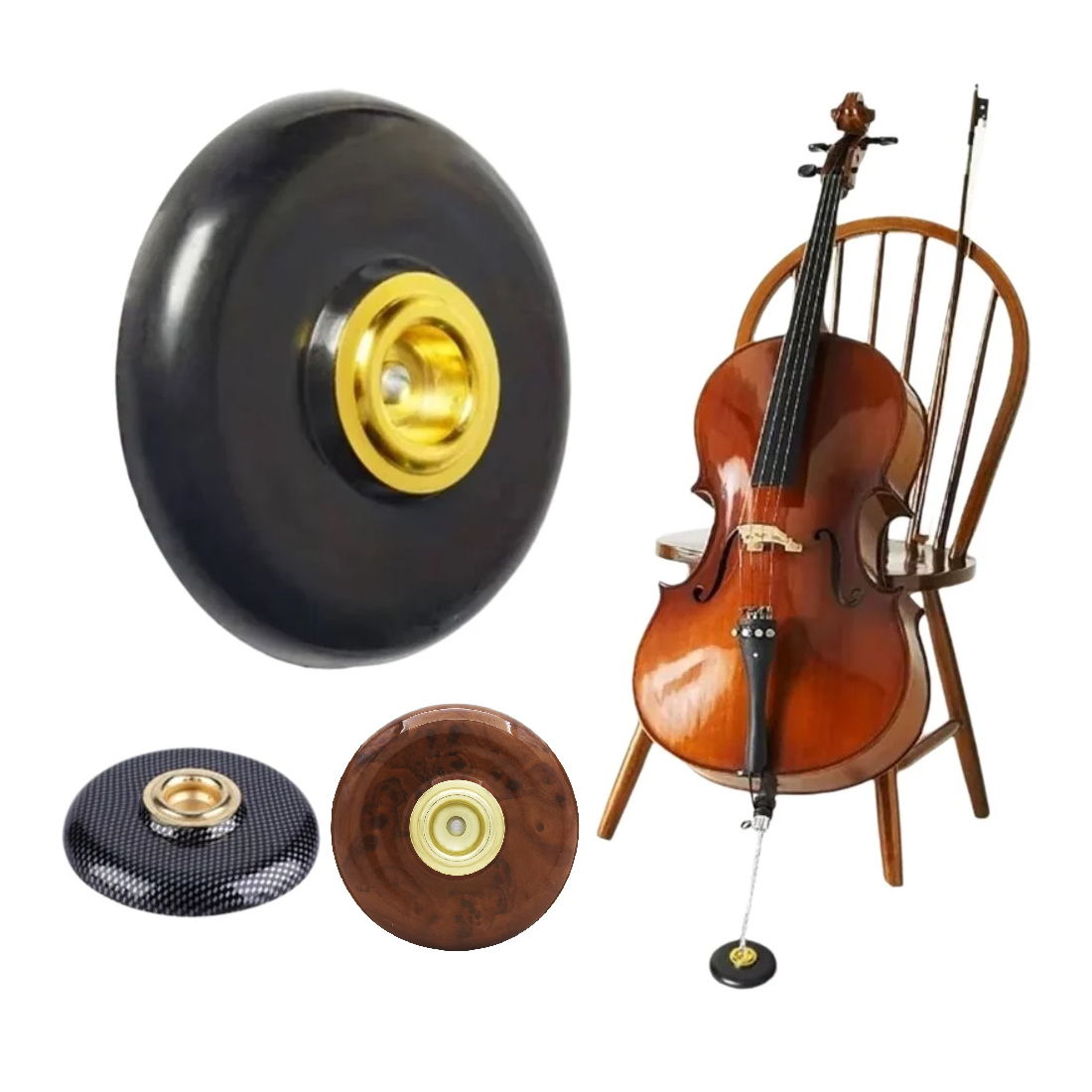 Musical Instrument Symbols - Tapis antidérapant pour violoncelle, accessoires de