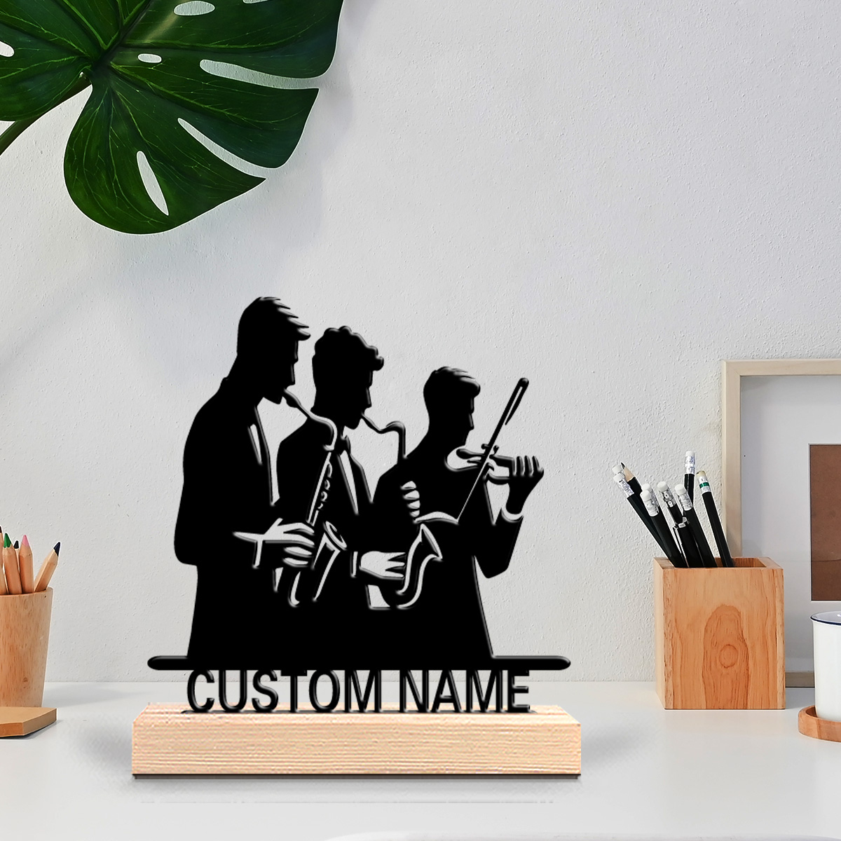 Musical Instrument With Names - 1 pièce Statue en étain personnalisée