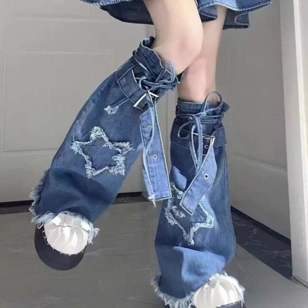 Musical Instrument Japanese - Japonais JK Lolita Y2K Denim jambières