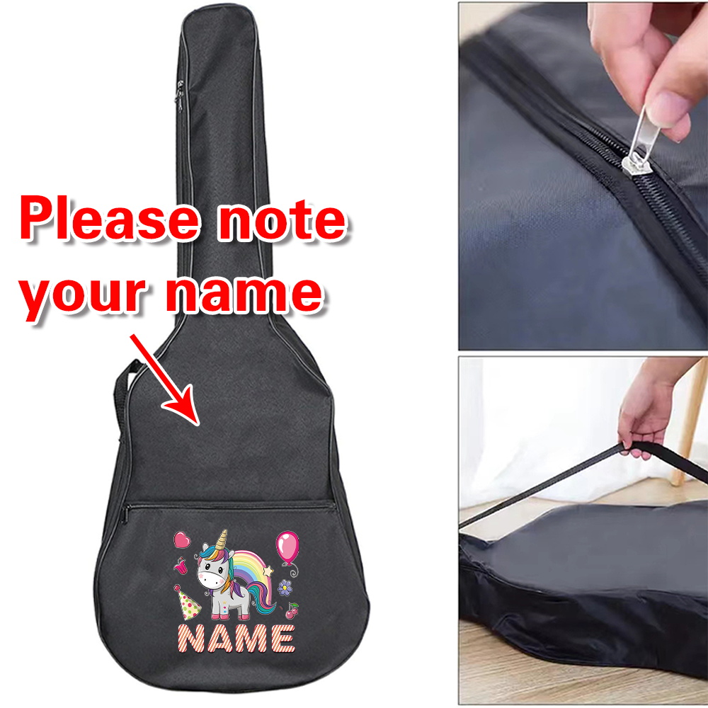 Musical Instrument With Names - Sac de guitare avec nom personnalisé