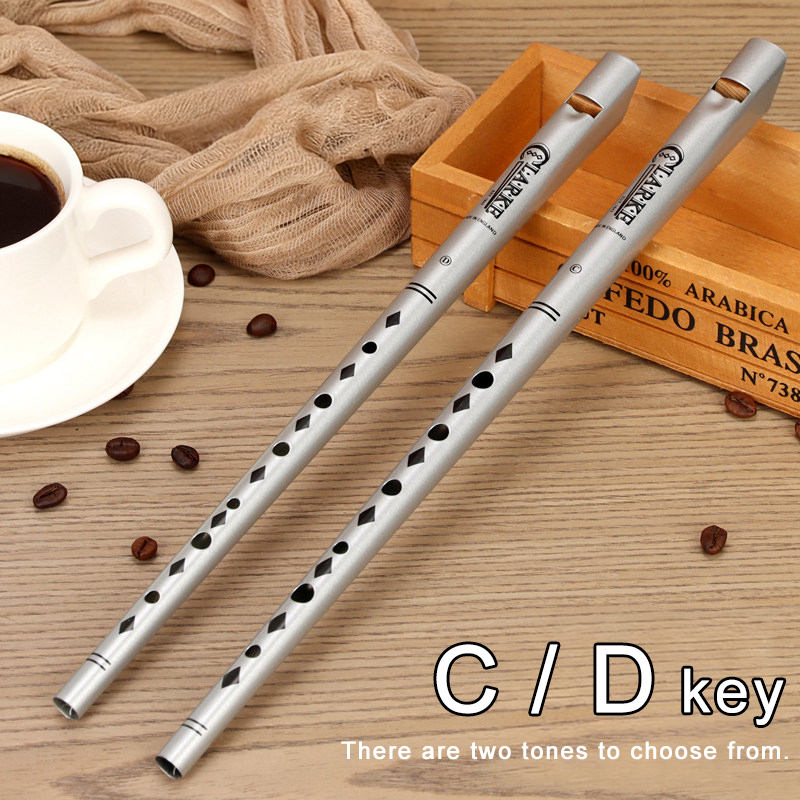 Musical Instrument Irish - Flûte traditionnelle Clarke en argent, clé