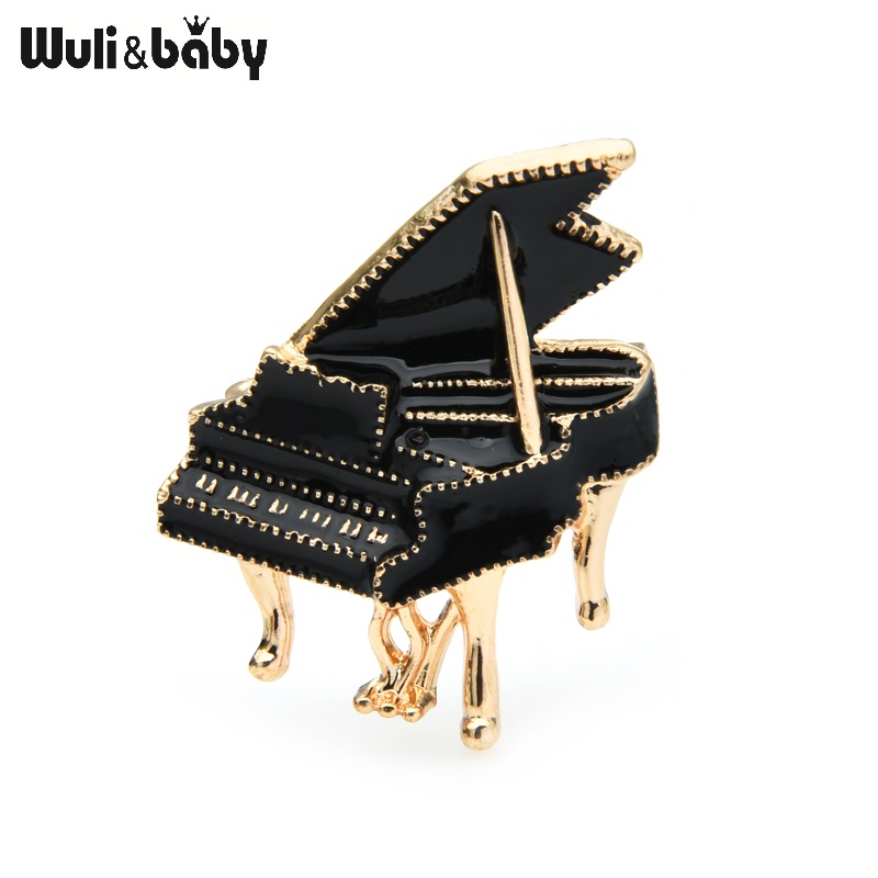 Musical Instrument Symbols - Wuli & baby noir émail Piano