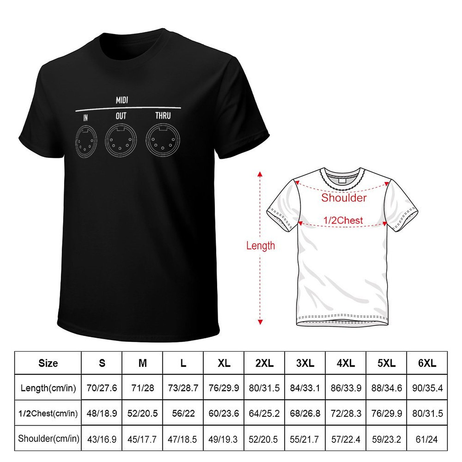 T-shirt blanc respirant pour h - Musical Instrument Digital Interface avis et prix