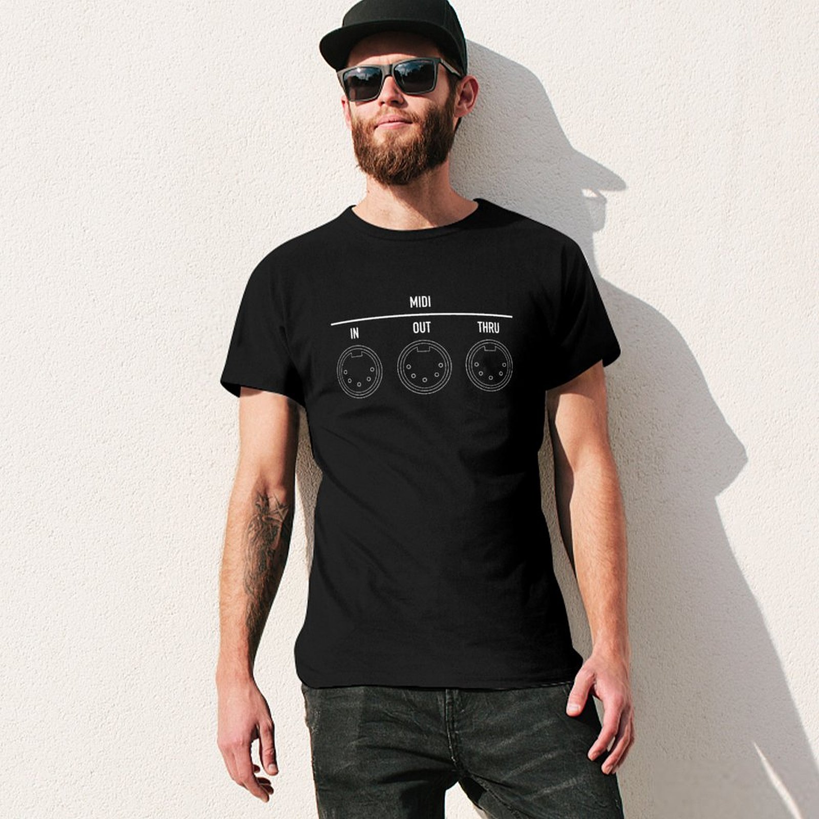 T-shirt blanc respirant pour h - Musical Instrument Digital Interface avis et prix