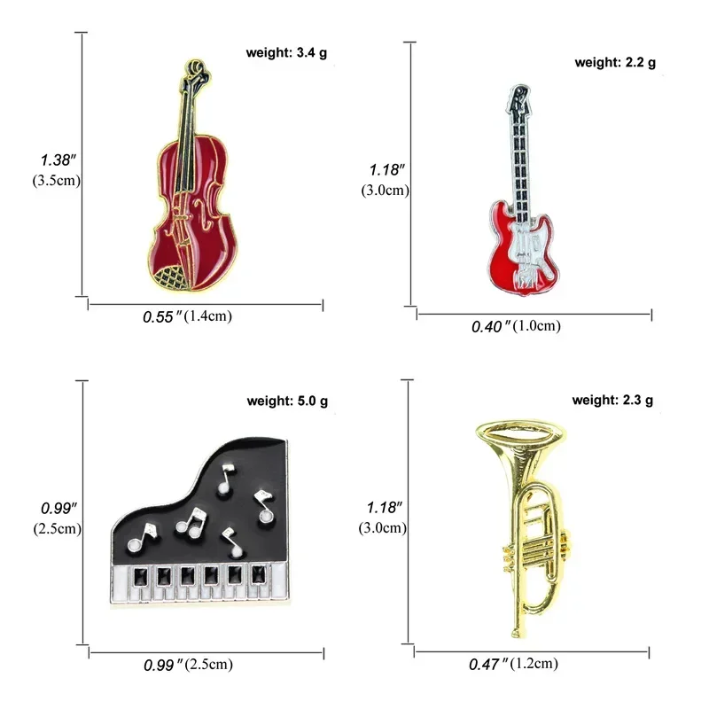 Épingles en émail de piano JEV - Musical Instrument Symbols avis et prix
