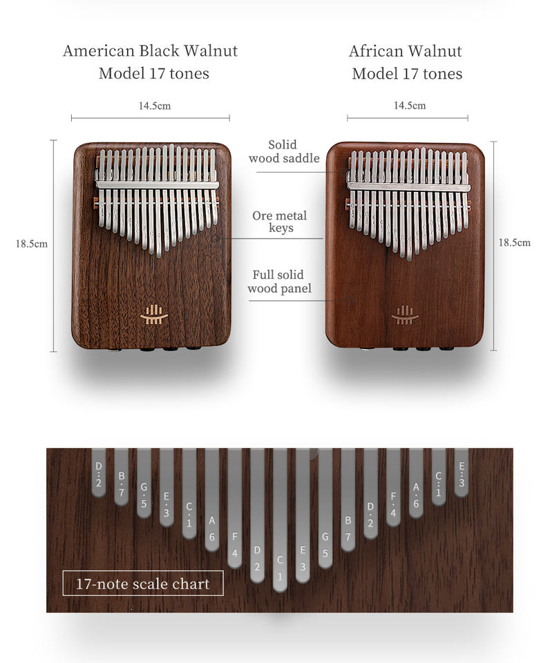 Kalimba électrique A-17 en noy - Musical Instrument Drum avis et prix