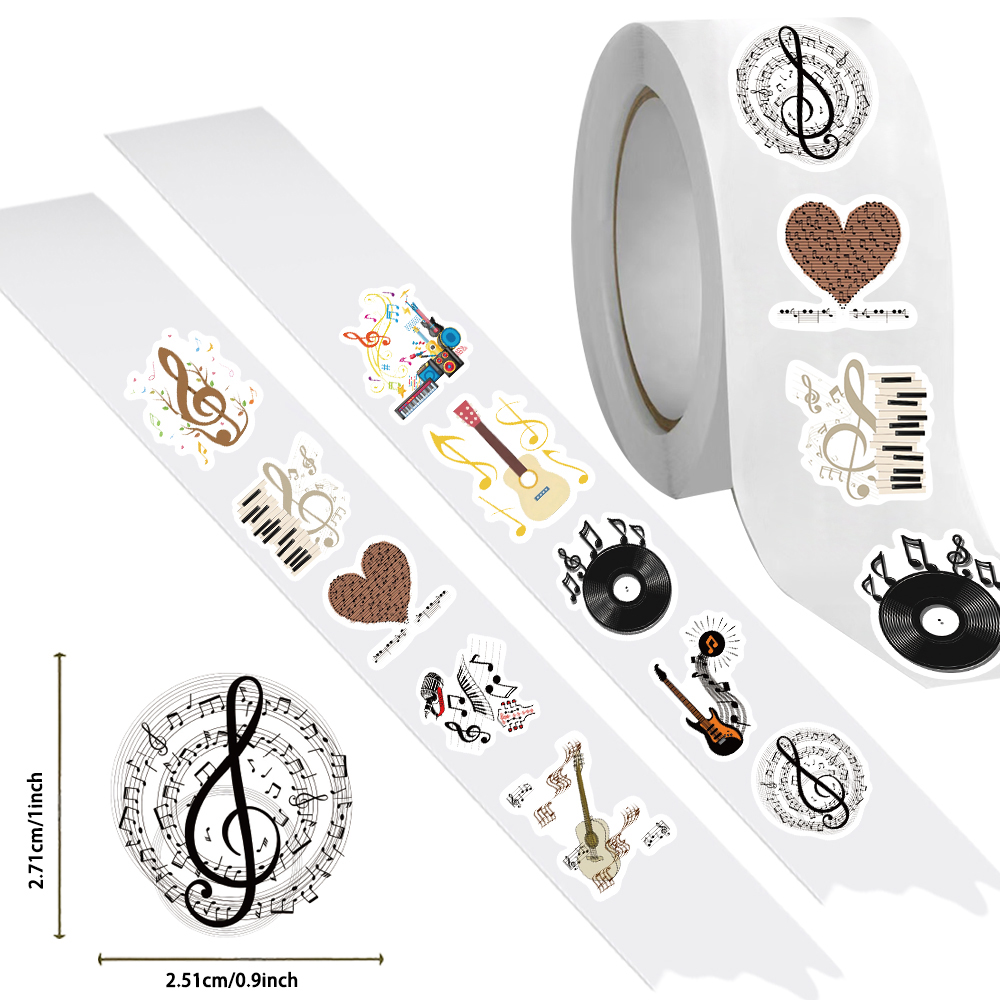 500 autocollants sur rouleau à - Musical Instrument Old avis et prix