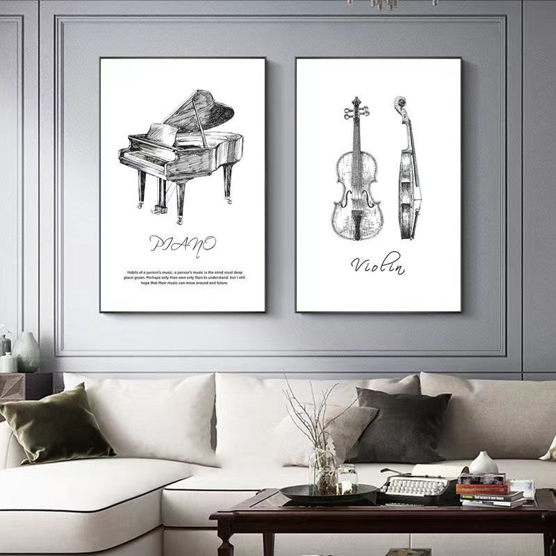 Peinture sur toile moderne min - Musical Instrument Photo avis et prix