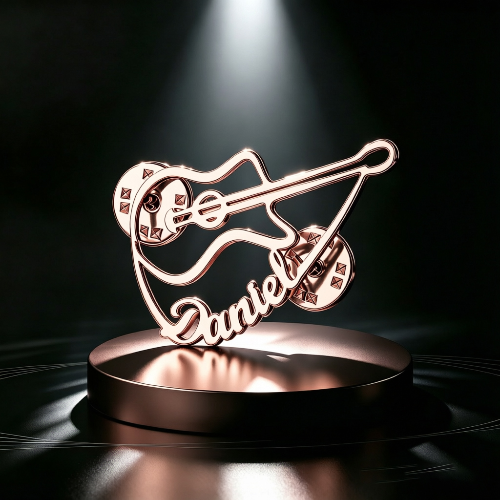 Broche violon personnalisée av - Musical Instrument With Names avis et prix