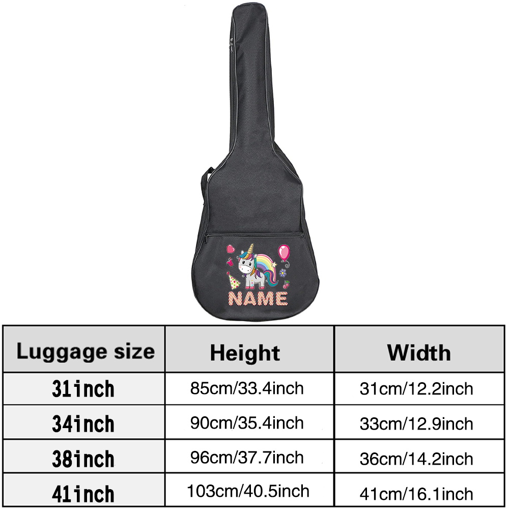 Sac de guitare avec nom person - Musical Instrument With Names avis et prix