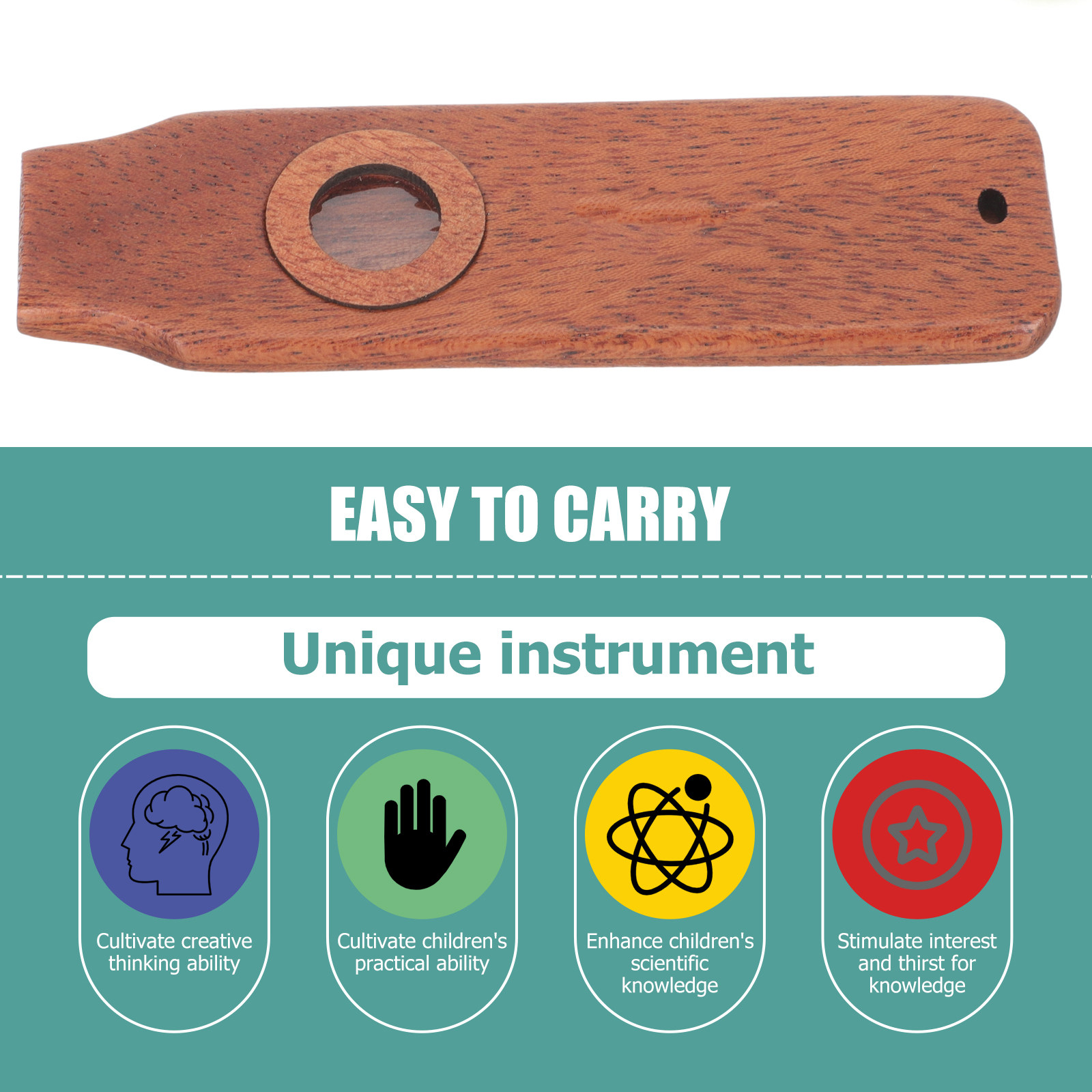 1 Kazoo en bois, instrument de - Musical Instruments Easy avis et prix