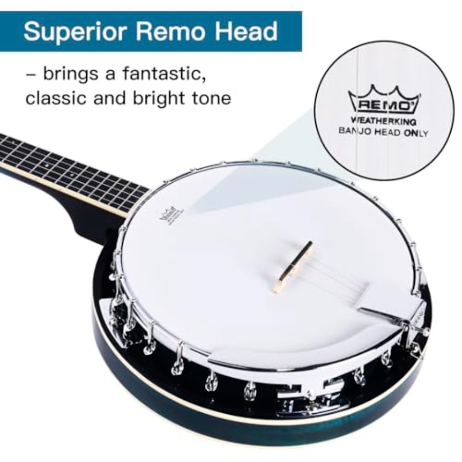 Kit de banjo 5 cordes taille s - Banjo 5 String Open avis et prix